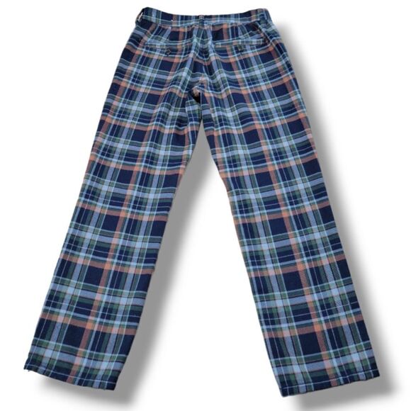 American Eagle Pants Size 4 W28" x L27" Super Hi-Rise Skinny Trouser Plaid Pants - Picture 3 of 7